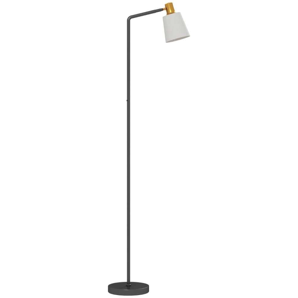 LED Stehlampe mit 350° Drehkopf & 3 Lichtfarben – Moderne Standleuchte für Wohnzimmer, Schlafzimmer & Büro, Schwarz