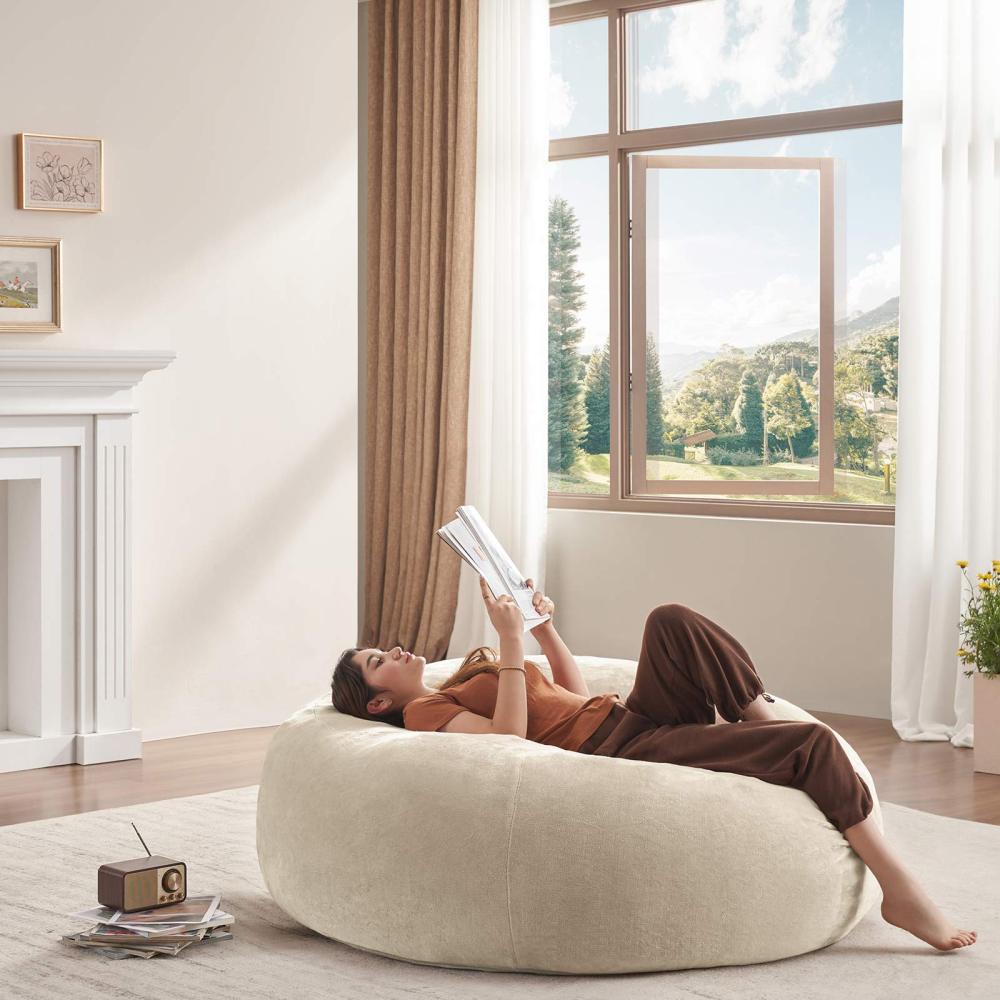 XXL Sitzsack-Sofa 5FT für Erwachsene – Gemütlicher Relax- und Lesesessel für Wohnzimmer, Schlafzimmer und Balkon