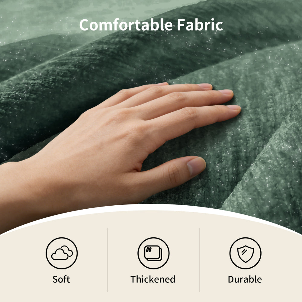 Bärenpfoten-Sessel mit Fußhocker – Gemütlicher Loungesessel für Wohnzimmer, Schlafzimmer und Leseecke
