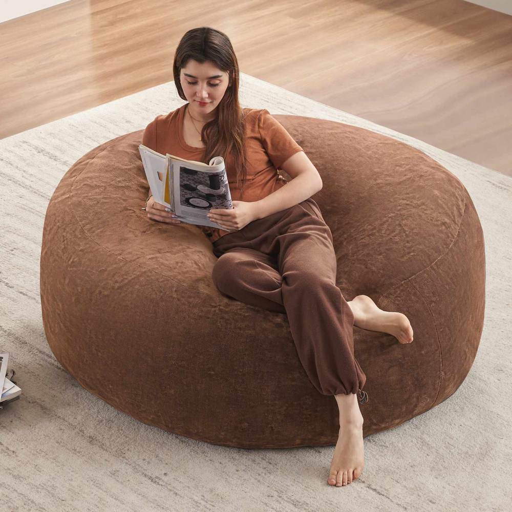 XXL Sitzsack-Sofa 5FT für Erwachsene – Gemütlicher Relax- und Lesesessel für Wohnzimmer, Schlafzimmer und Balkon