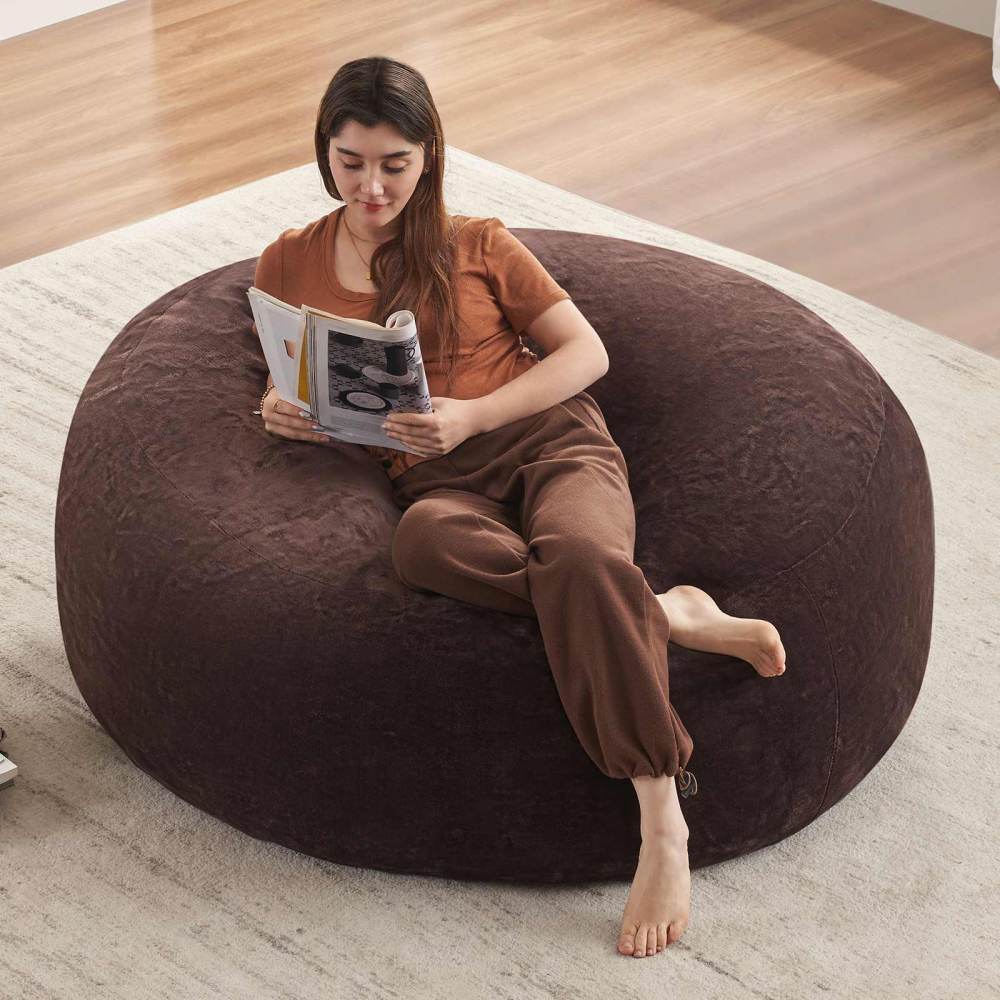 XXL Sitzsack-Sofa 5FT für Erwachsene – Gemütlicher Relax- und Lesesessel für Wohnzimmer, Schlafzimmer und Balkon