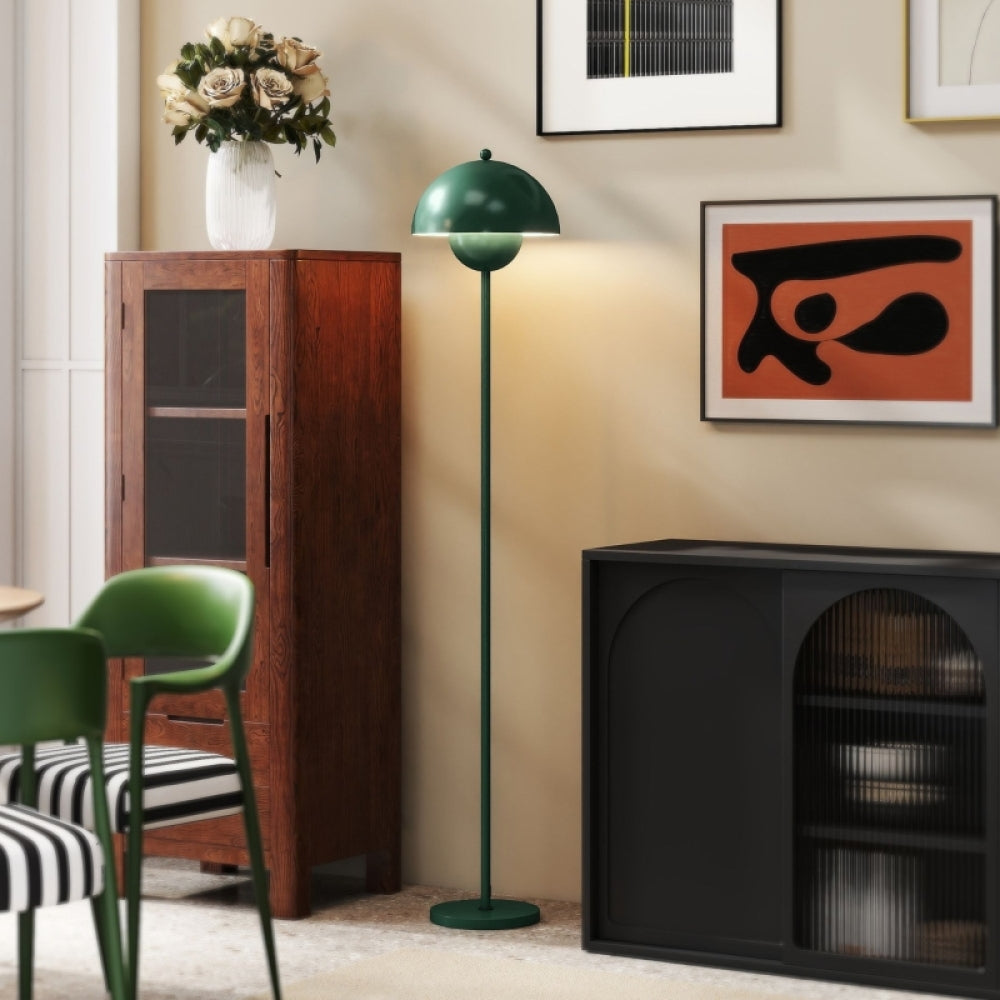 Moderne Stehlampe mit reflektierendem Schirm – Design-Stehleuchte mit E27-Fassung für Wohnzimmer, Schlafzimmer & Büro